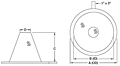 Dimensional Drawing for Model 92 Basket Type Temporary Strainers